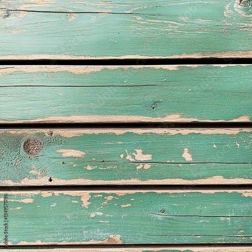 overhead lay flat professional photo of a wooden table top boards painted green with no chips. fresh new paint
