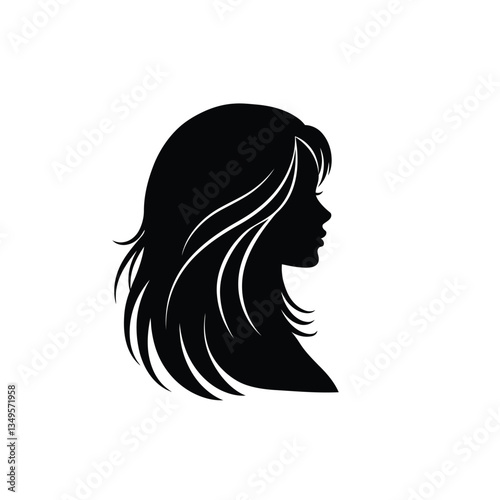 woman with long hair