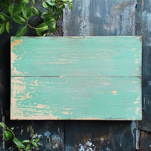 overhead lay flat professional photo of a wooden table top boards painted green with no chips. fresh new paint