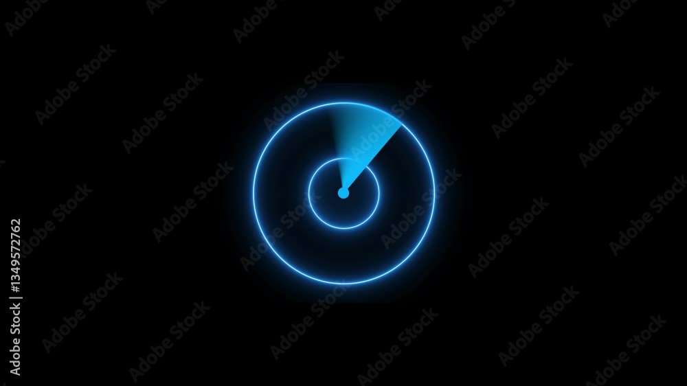 Technology Radar Concept. Radar Screen Animation. Technology Radar Concept. Radar Screen Animation.
