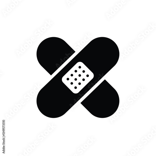 Vector of Plaster Icon. Vector of Band Aid