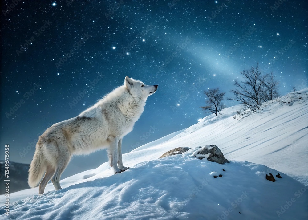 Obraz premium wolf in snow