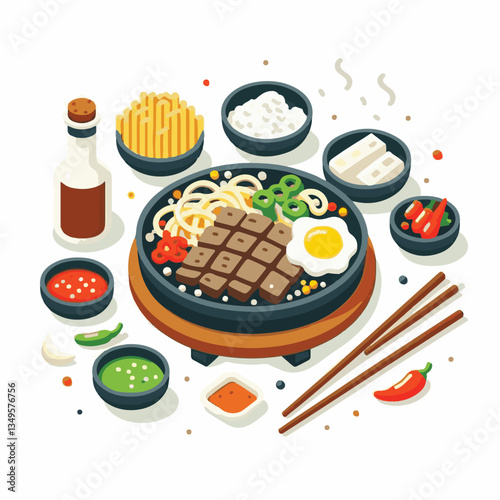 cuisine, meal, dish, meat, bulgogi, delicious, dinner, restaurant, beef, cooking, lunch, traditional, food, healthy, gourmet, asian, background, menu, spicy, plate, bbq, korean, korean food, barbecue,