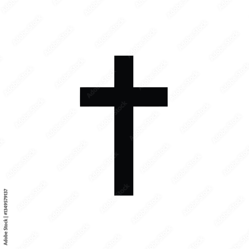 cross on a white cross on a white