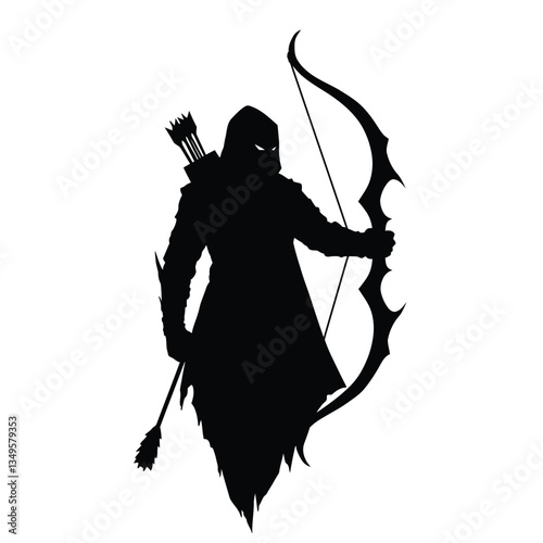 silhouette of a knight