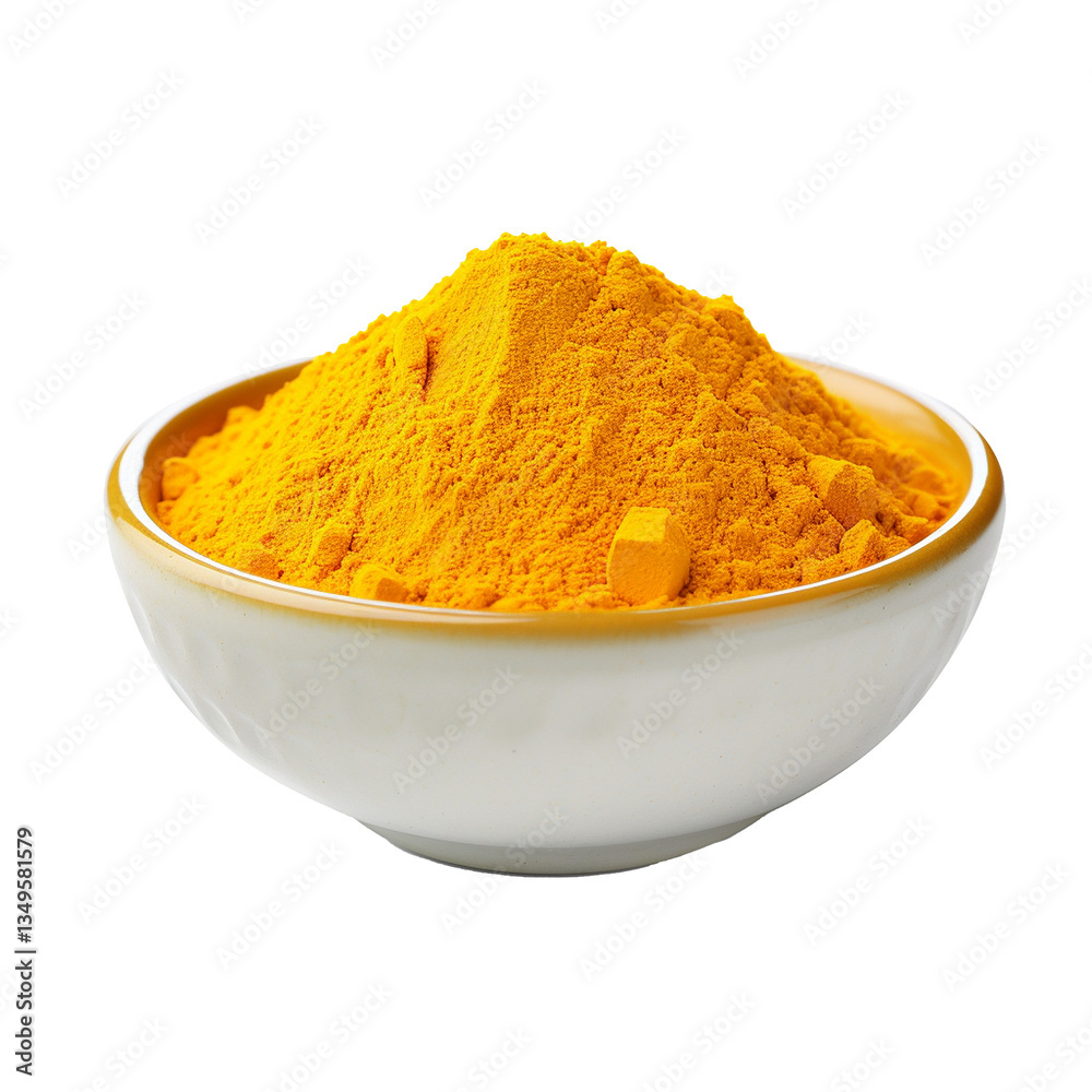 A Bowl of Aromatic Turmeric Powder Ground Spice for Cooking and Health A Bowl of Aromatic Turmeric Powder Ground Spice for Cooking and Health