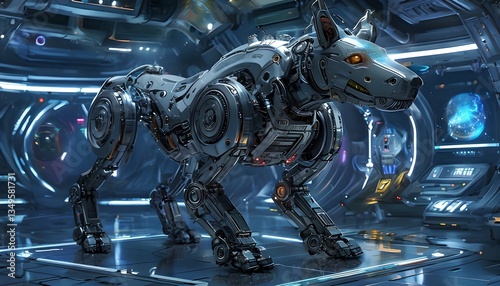 Machine Learning-Driven Biomechanical Robotic Dog With Titanium Alloy In Deep Space Station
