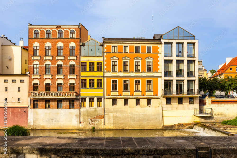 Beautiful Townhouses of Opole Venice, Opole , Poland, Europe
