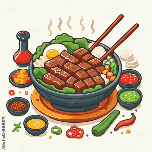 cuisine, meal, dish, meat, bulgogi, delicious, dinner, restaurant, beef, cooking, lunch, traditional, food, healthy, gourmet, asian, background, menu, spicy, plate, bbq, korean, korean food, barbecue,