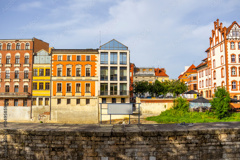 Beautiful Townhouses of Opole Venice, Opole in Poland, Europe