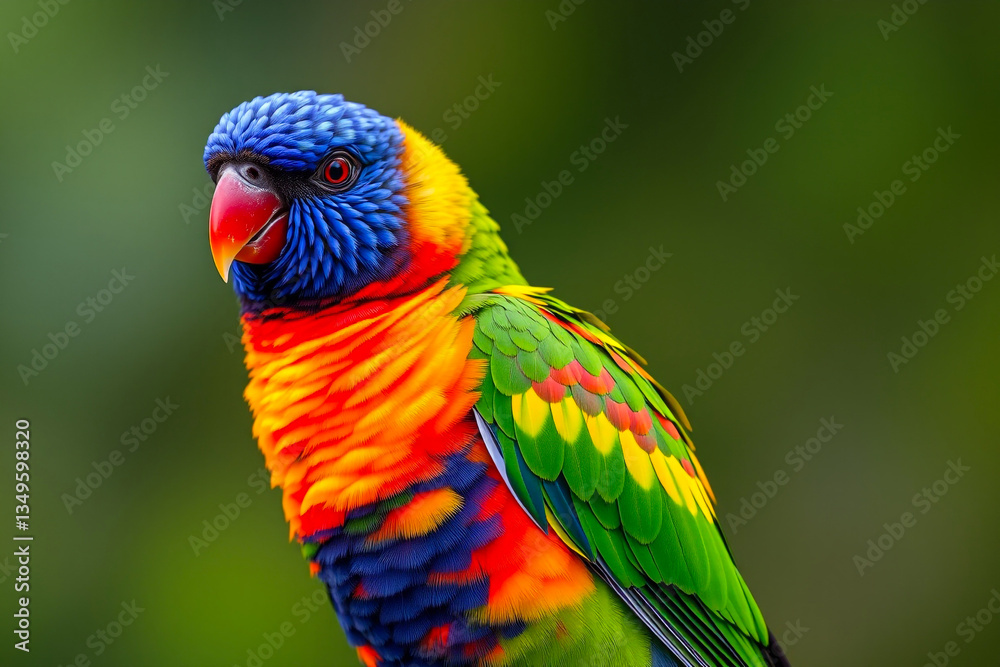 Vibrant Parrot Displaying Its Brilliant Colors and Exotic Plumage in a Lush Tropical Setting, Capturing the Beauty of Nature’s Brightest Avian Species Vibrant Parrot Displaying Its Brilliant Colors and Exotic Plumage in a Lush Tropical Setting, Capturing the Beauty of Nature’s Brightest Avian Species