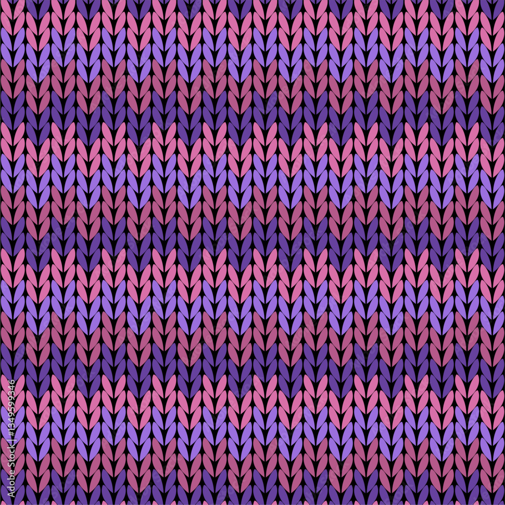 Fototapeta premium Knitted background pattern wallpaper knitting decorative print handmade textile knitting handiwork 