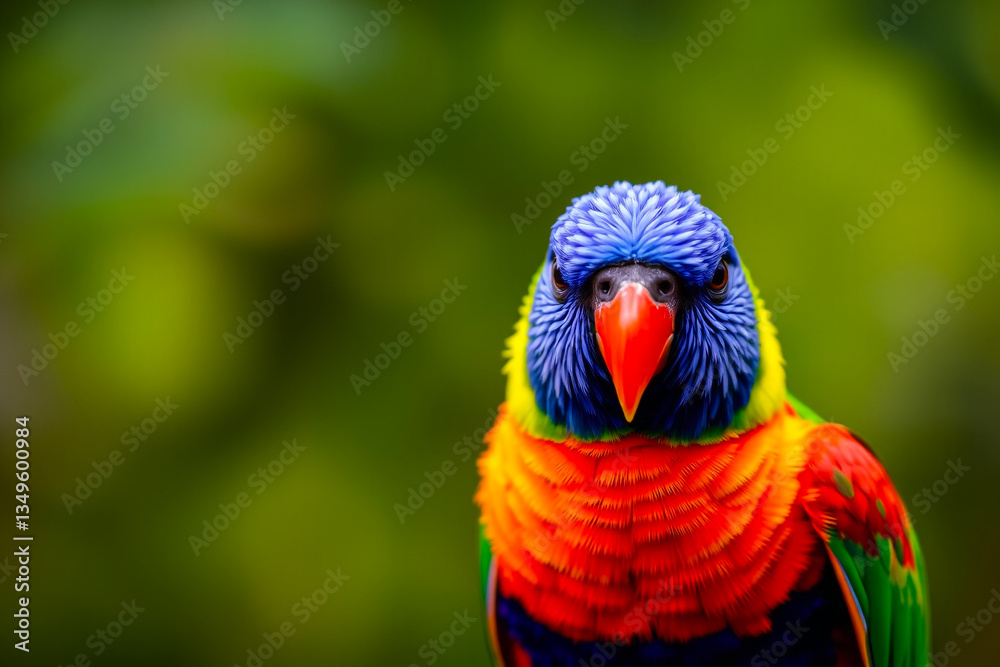 Vibrant Parrot Displaying Its Brilliant Colors and Exotic Plumage in a Lush Tropical Setting, Capturing the Beauty of Nature’s Brightest Avian Species Vibrant Parrot Displaying Its Brilliant Colors and Exotic Plumage in a Lush Tropical Setting, Capturing the Beauty of Nature’s Brightest Avian Species