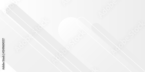 Modern white background. Minimal geometric white light background abstract design