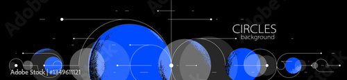 Geometric background with c...
