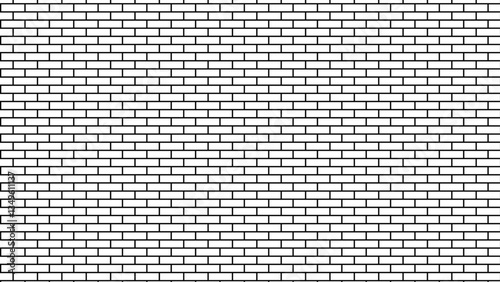 brick wall seamless pattern drawing. random brick. texture interior background line art. set of graphics elements drawing for architecture and landscape design.