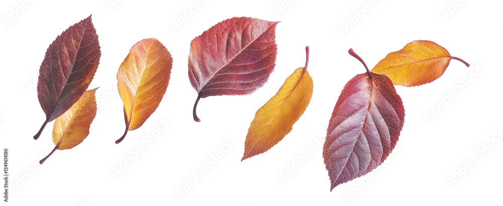 Fototapeta premium PNG Autumn leaf group leaves autumn leaves illustration.