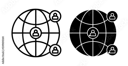 Clients worldwide icons collection