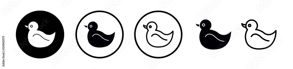 Duck toy icons collection Duck toy icons collection