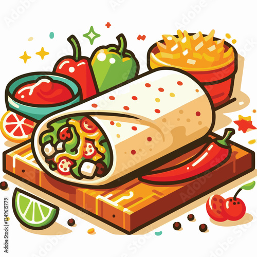 food, meal, restaurant, meat, burrito, menu, fast, delicious, lunch, dinner, snack, mexican, background, dish, beef, chicken, salad, isolated, grilled, bread, wrap, vegetable, set, collection, plate, 