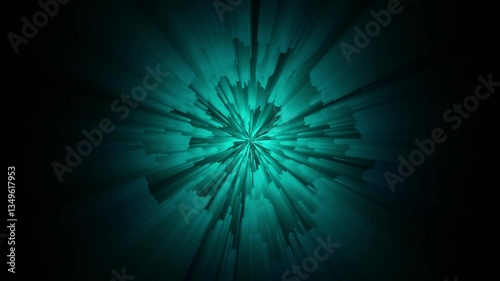 Dynamic Turquoise Explosion: Abstract Digital Burst for Energetic Backgrounds