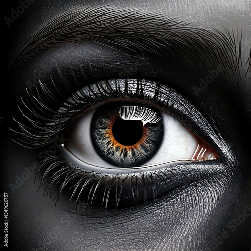 Black Eye Macro Close