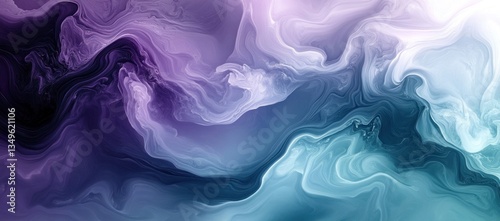 Abstract gradient background with gradient teal and violet, black and white, featuring a smooth blend, ideal for modern and elegant designs.