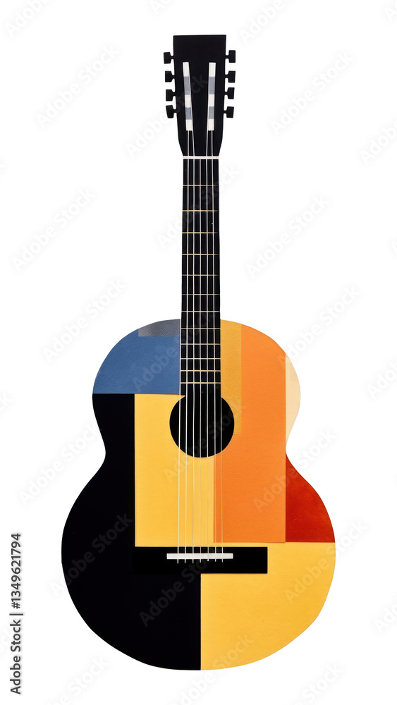 Fototapeta premium PNG Acoustic guitar craft art acoustic guitar.