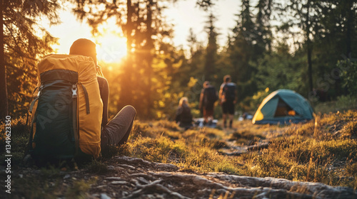 Adventure and outdoor activity images, like hiking, biking, and camping, are selling well as people seek to reconnect with nature. photo