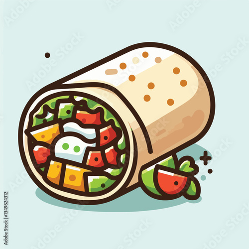 food, meal, restaurant, meat, burrito, menu, fast, delicious, lunch, dinner, snack, mexican, background, dish, beef, chicken, salad, isolated, grilled, bread, wrap, vegetable, set, collection, plate, 