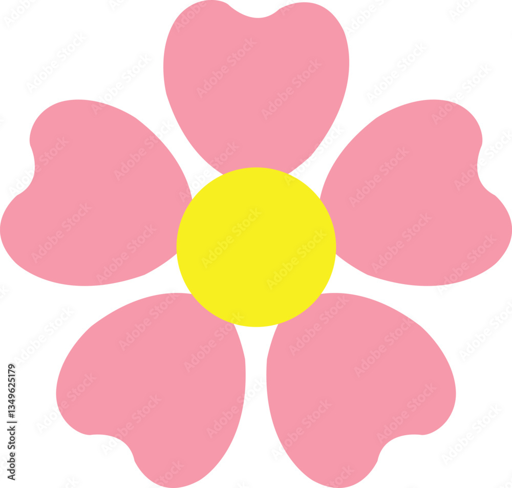 Flower clip art design on plain white transparent isolated background for card, shirt, hoodie, sweatshirt, apparel, card, tag, mug, icon, poster or badge Flower clip art design on plain white transparent isolated background for card, shirt, hoodie, sweatshirt, apparel, card, tag, mug, icon, poster or badge