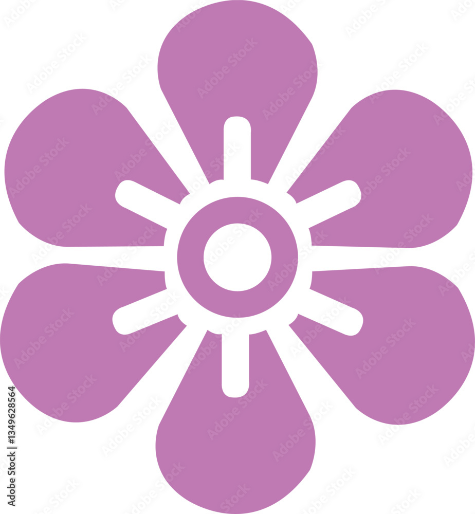 Flower clip art design on plain white transparent isolated background for card, shirt, hoodie, sweatshirt, apparel, card, tag, mug, icon, poster or badge Flower clip art design on plain white transparent isolated background for card, shirt, hoodie, sweatshirt, apparel, card, tag, mug, icon, poster or badge