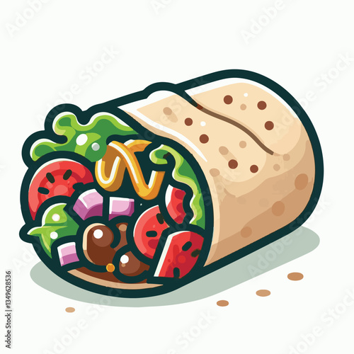 food, meal, restaurant, meat, burrito, menu, fast, delicious, lunch, dinner, snack, mexican, background, dish, beef, chicken, salad, isolated, grilled, bread, wrap, vegetable, set, collection, plate, 