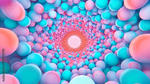 Optical illusion with converging focus stereogram for eye training and visual perception enhancement