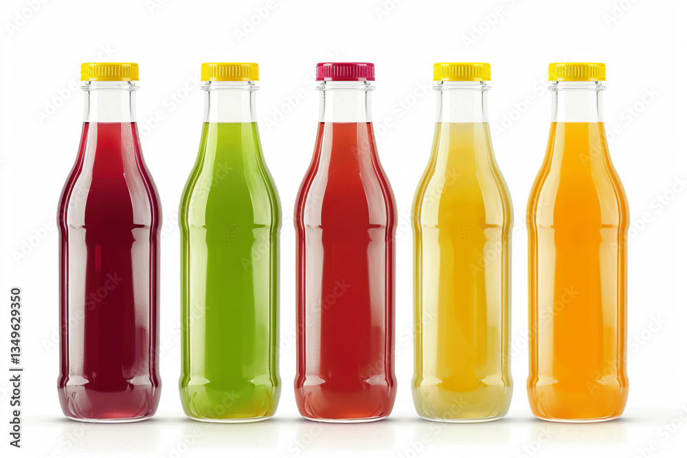 Bottles of juice in various colors, concept: drinks, beverages, juice, refreshment, colorful, isolated, healthy, variety, Bottles of juice in various colors, concept: drinks, beverages, juice, refreshment, colorful, isolated, healthy, variety,