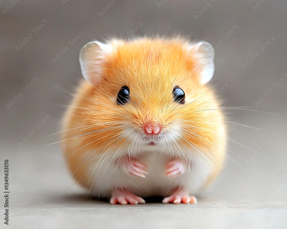 Cute Hamster Portrait with Studio Shot. Cute Hamster Portrait with Studio Shot.