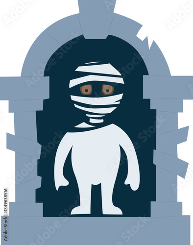 Halloween, Mummy Cartoon