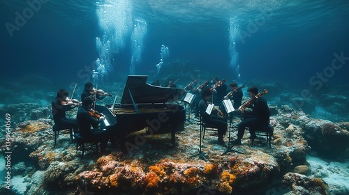 musical concert on the ocean floor