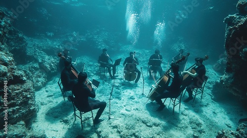 musical concert on the ocean floor