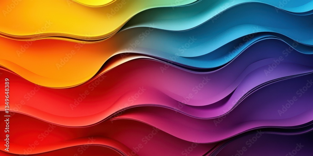 Colorful abstract waves create a vibrant composition of fluid shapes and movement in a dynamic visual display Colorful abstract waves create a vibrant composition of fluid shapes and movement in a dynamic visual display