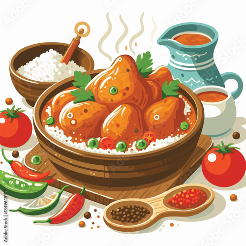 food, dinner, delicious, indian, chicken, traditional, cuisine, dish, meal, butter chicken, spicy, curry, restaurant, lunch, meat, rice, asian, tikka, masala, bowl, recipe, background, plate, tasty, c