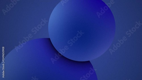Abstract Still Life with Blue Spheres, Modern Art Minimalist Scene with Subtle Textures