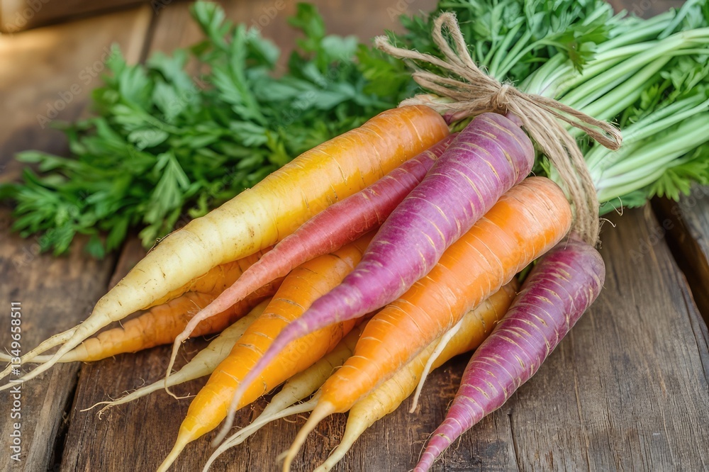 bundle of carrots. bundle of carrots.