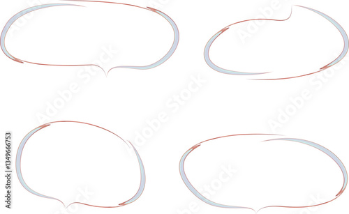light gray color doodle abstract dialogue clouds