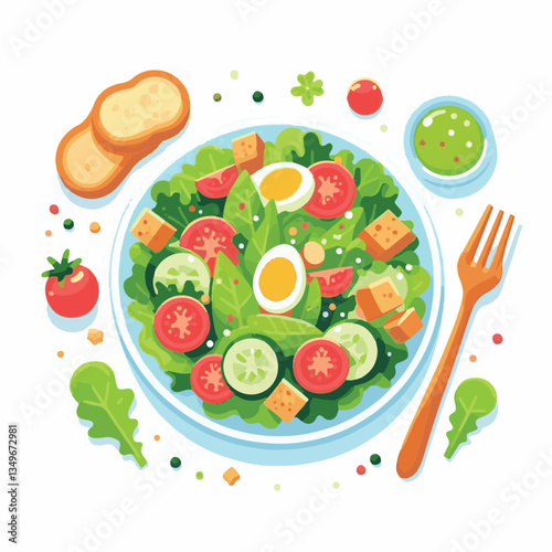 healthy, lunch, food, cheese, meal, lettuce, fresh, salad, green, gourmet, bread, parmesan, delicious, sauce, vegetable, dinner, caesar, bowl, chicken, appetizer, cuisine, dish, crouton, grilled, plat