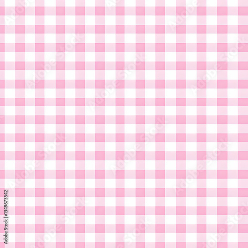 Pink gingham background pattern, seamless texture for design projects,  ideal for websites or stationery