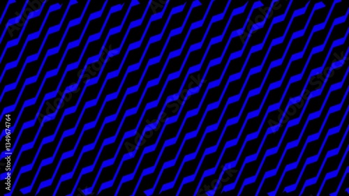 Abstract Motion Graphics with Blue Diagonal Lines on Dark Background - Minimalistic Design