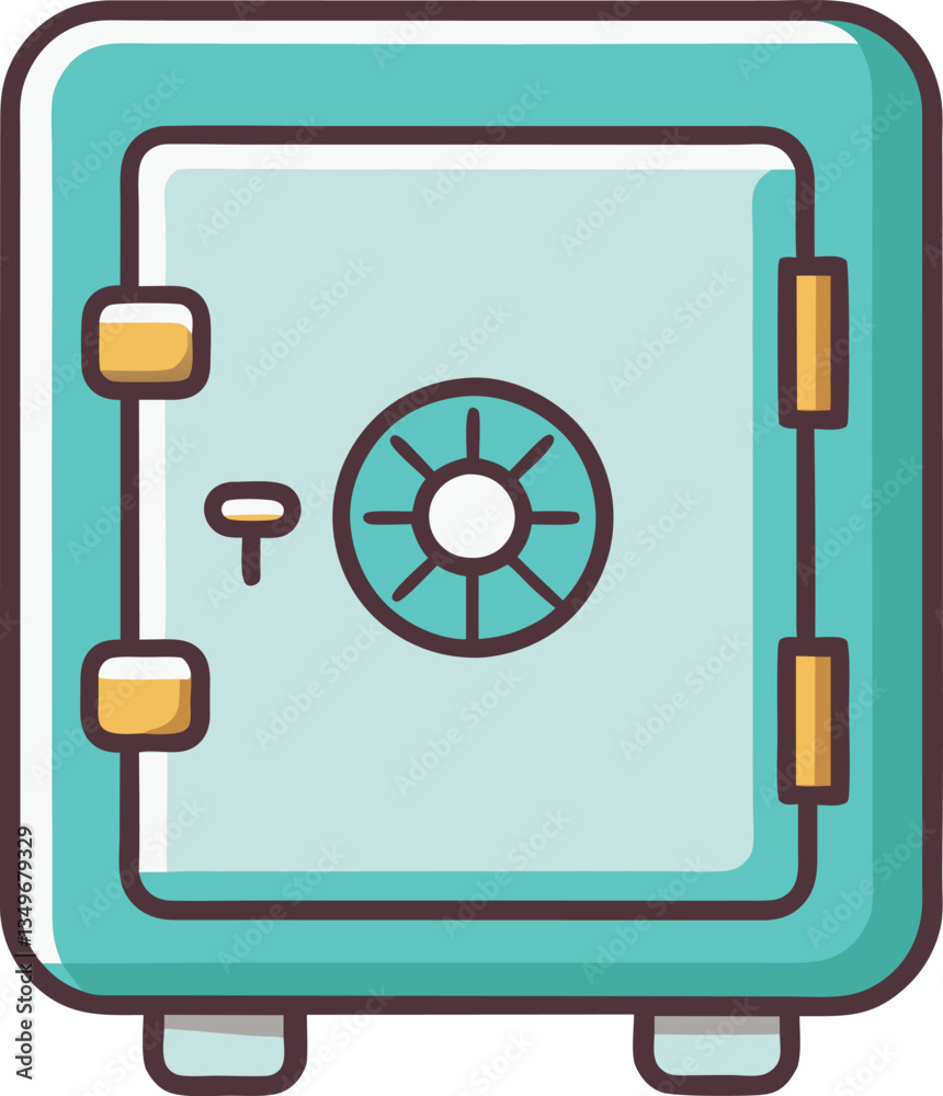 Illustration of a Secure Safe with Dial and Key, A bright illustration of a secure safe featuring both a dial lock and a key, symbolizing protection and secure storage.
Illustration of a Secure Safe with Dial and Key, A bright illustration of a secure safe featuring both a dial lock and a key, symbolizing protection and secure storage.