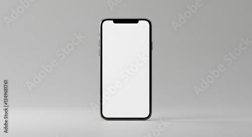 Modern Smartphone Front View Mockup. AI Generate