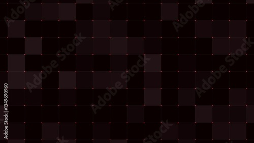 Abstract Grid Motion Background with Pink Accents: Minimalist Digital Art Loop